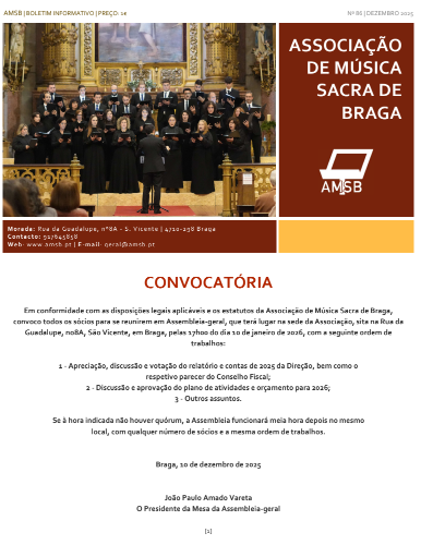 Boletim Informativo nº 86